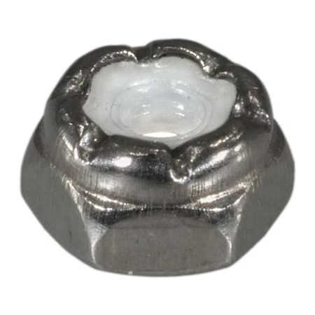 Midwest Fastener Nylon Insert Lock Nut, #4-40, 18-8 Stainless Steel, Not Graded, 100 PK 50257